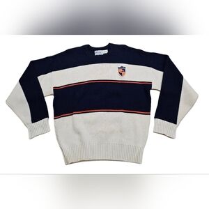 Vtg 80's Chicago Bears Cliff Engle Wool Knit Sweater NFL Large Mike Ditka Payton
